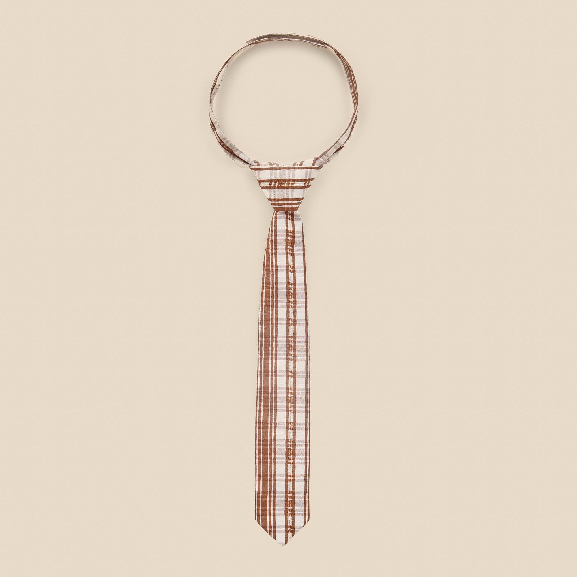 Skinny Tie – Copper Plaid – FINAL SALE