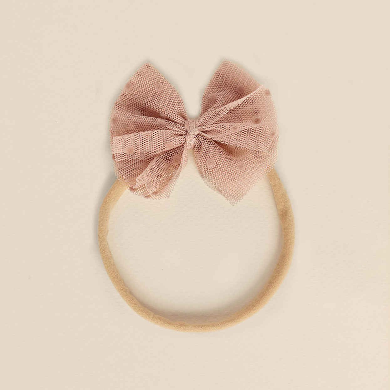 Flutter Tulle Headband – Dusty Rose – FINAL SALE