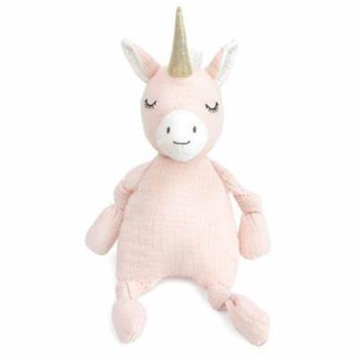 Dreamy Unicorn Muslin Knotted Soft Doll