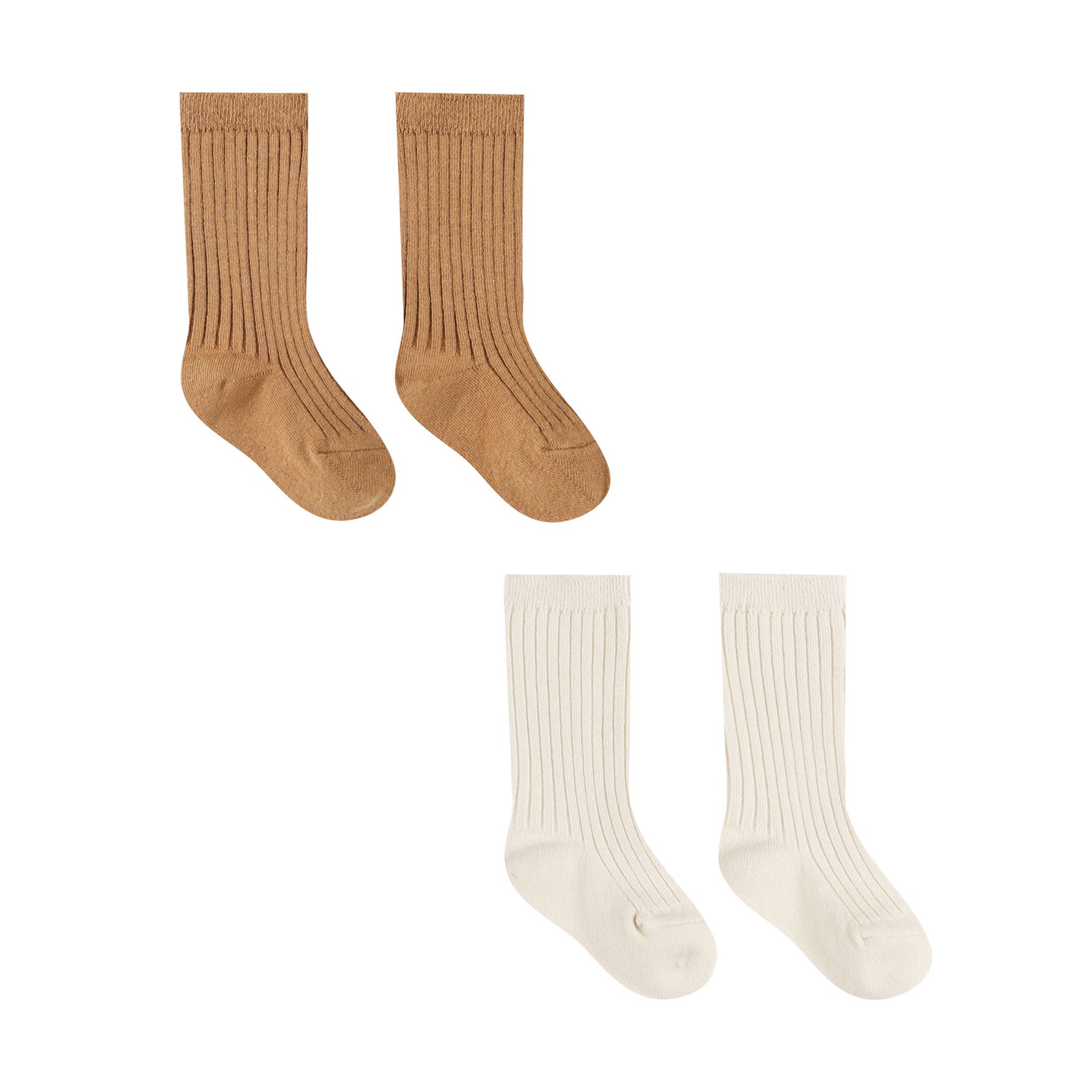 Socks Set of 2 – Natural / Golden – FINAL SALE