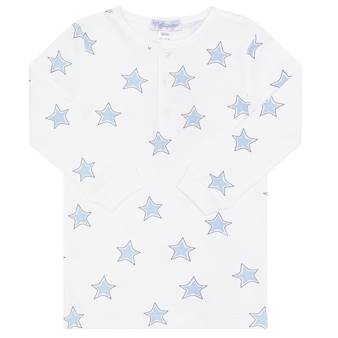 Blue Stars Print Pajama