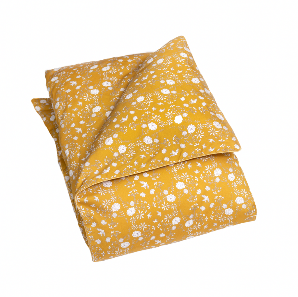 Bird’s Song Baby Duvet in Mustard