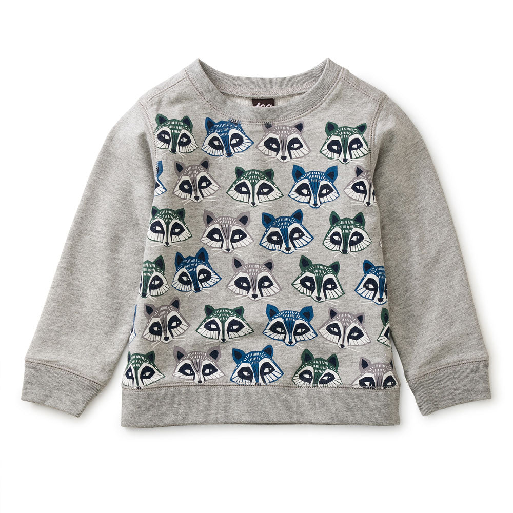 Raccoon Baby Popover – Med Heather Grey – FINAL SALE