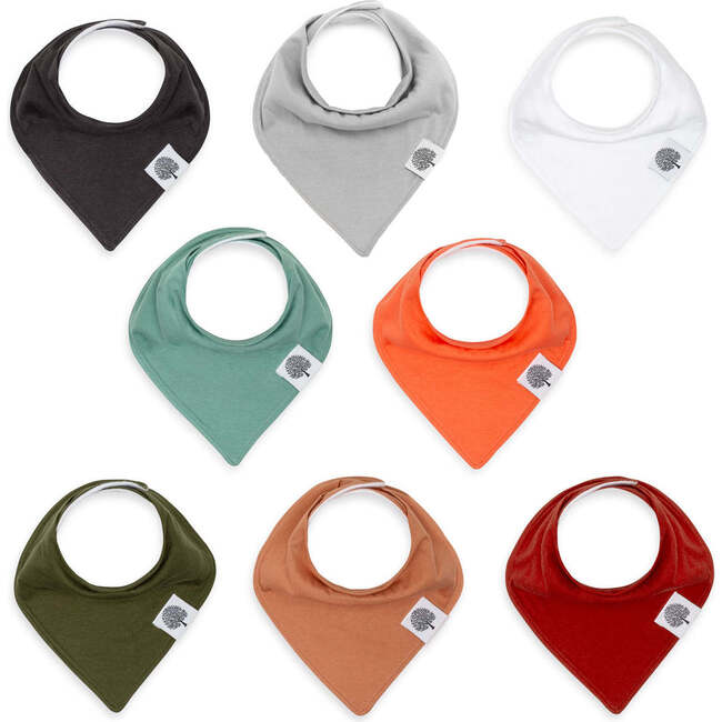 Organic Cotton Bandana Snap Bibs Set, Estes (Pack Of 8)