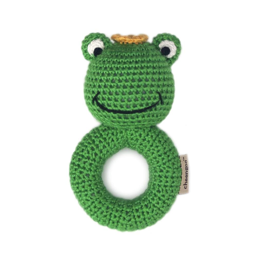 Frog Ring Hand Crocheted Rattle