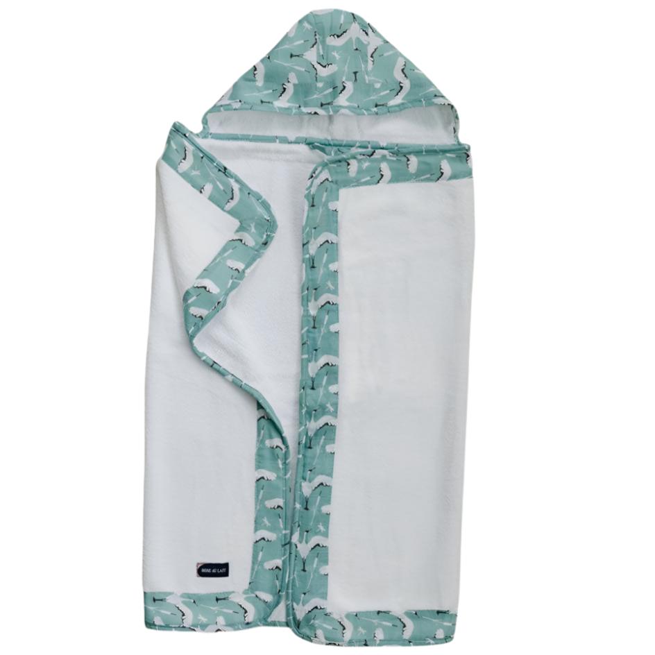 Crane Baby Hooded Towel