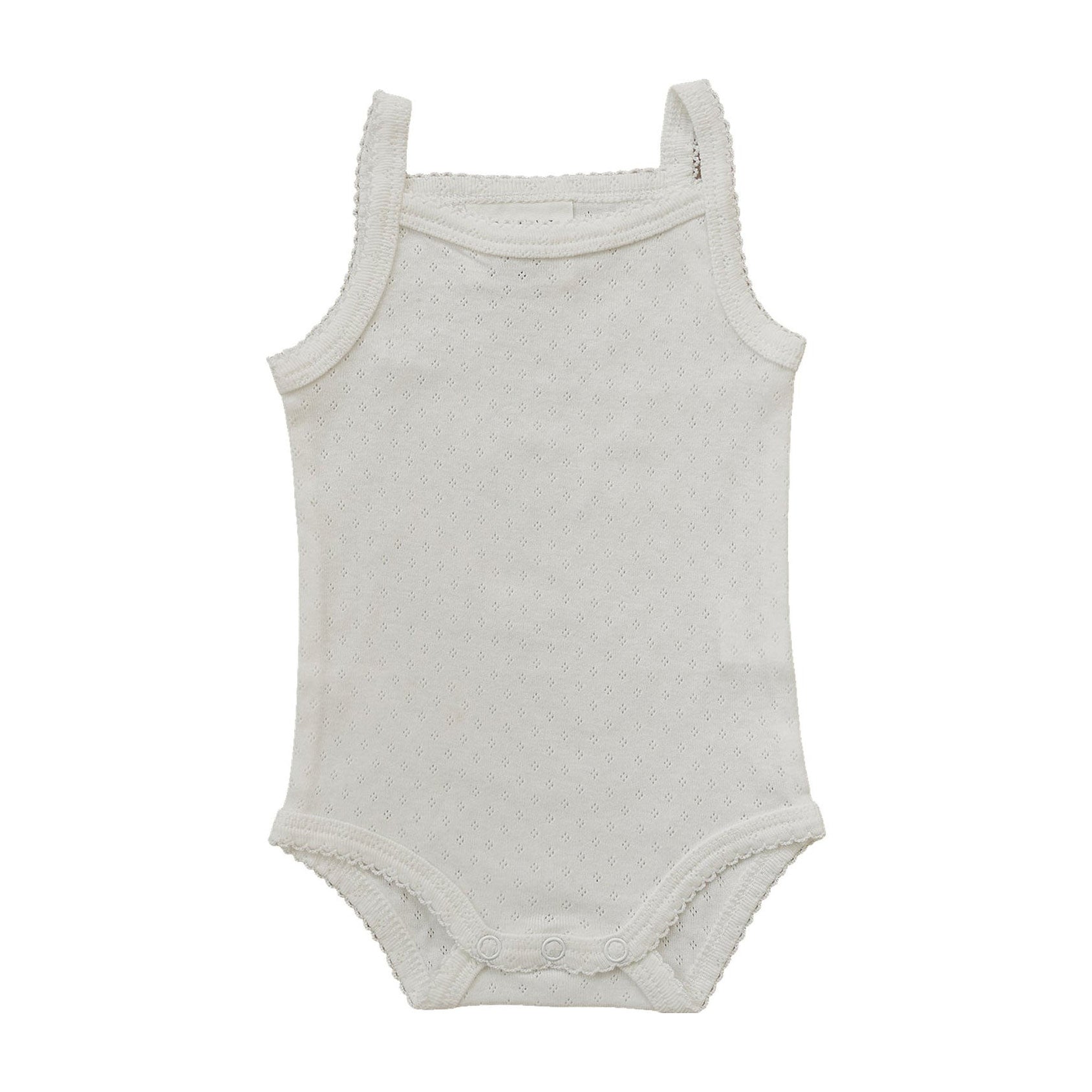 White Pointelle Bodysuit