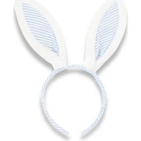 Seersucker Bunny Ears, Blue