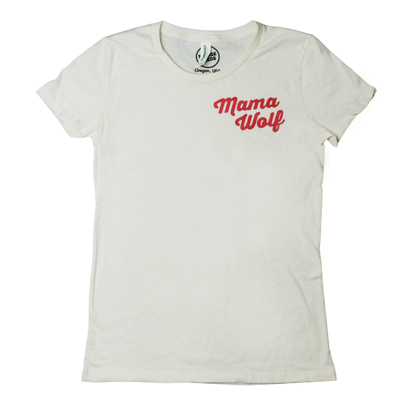 Mama Wolf Women’s Tee – Cream