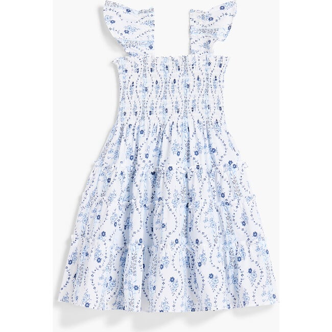 The Tiny Ellie Nap Dress, Blue Vine Stripe